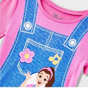 Ms. Rachel 2pc Short Sleeve Snug Fit Cotton Pajama Set - Blue 4T